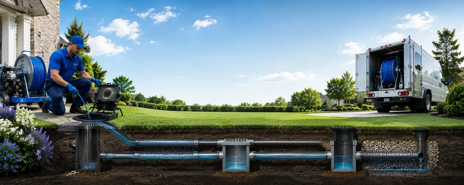 Outdoor drain cleaning information for Milan, NH